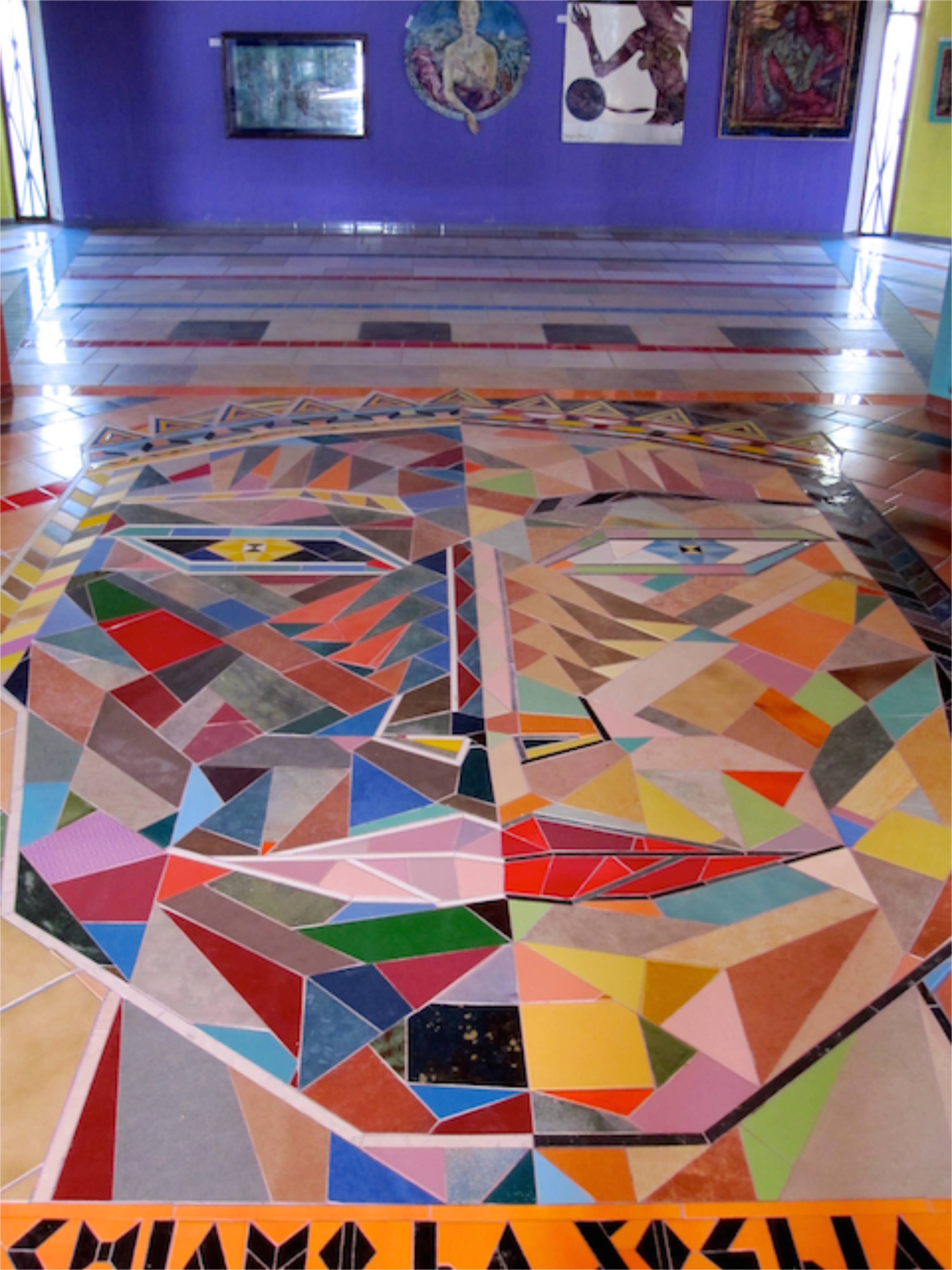 Floor of MuSaBa Gallery, Mammola