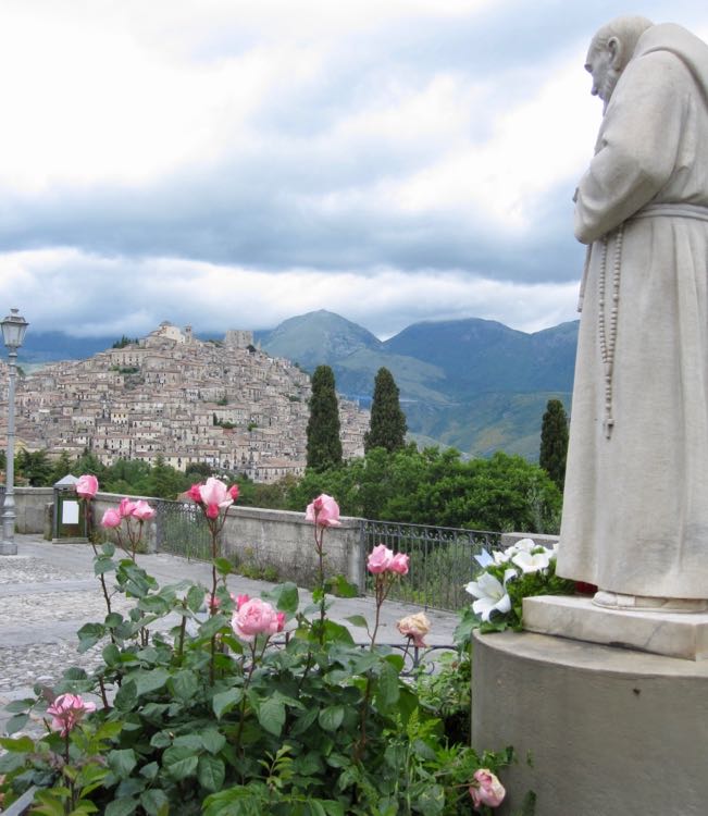 Padre Pio statue in Calabria