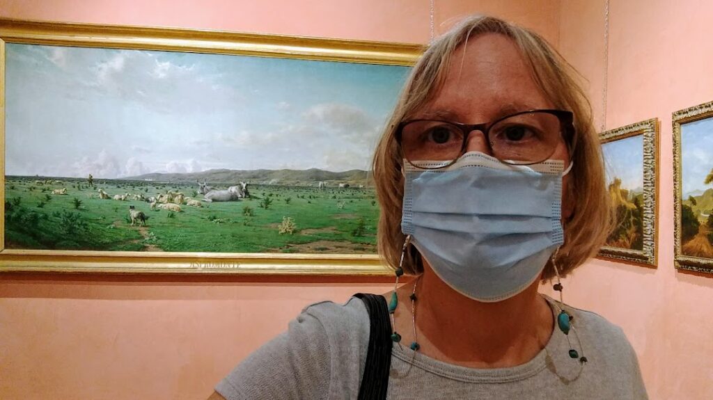 Italy travel with mask