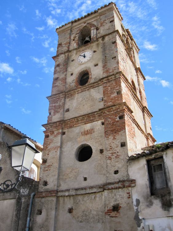 church tower in Calabria