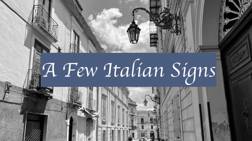 Italian Signs
