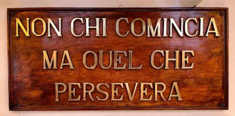 Motto of the Italian training ship