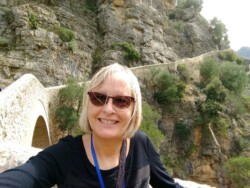 Karen at the Devil's Bridge Karen's Travel LLC