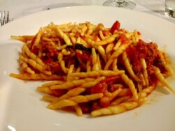 Many plates of pasta enjoyed on the tour! Italian pasta