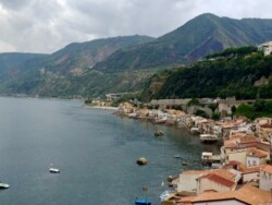 Looking on the Chianalea neighborhood in Scilla Scilla, Calabria