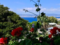 Beautiful views overlooking the Strait of Messina in Reggio seaside view in Reggio Calabria