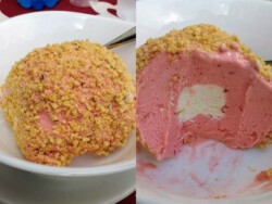 Tartufo, Pizzo's specialty gelato – although not the classic flavor, this strawberry gelato was delizioso! Italian gelato